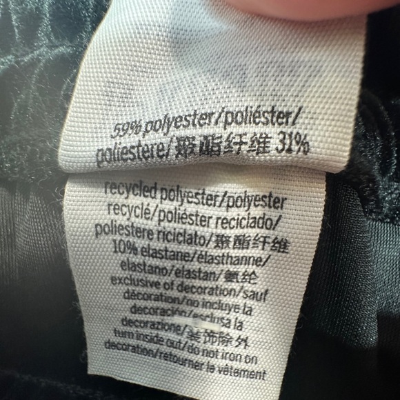 PINK by Victoria's Secret Velvet Wide-Leg Pants Black - Picture 9 of 11